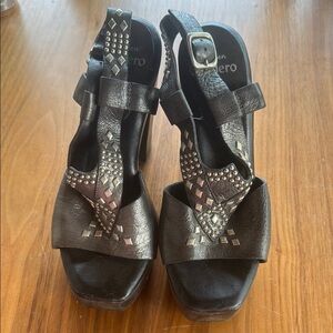 Elegant Black Studded Heels by Calleen Cordero